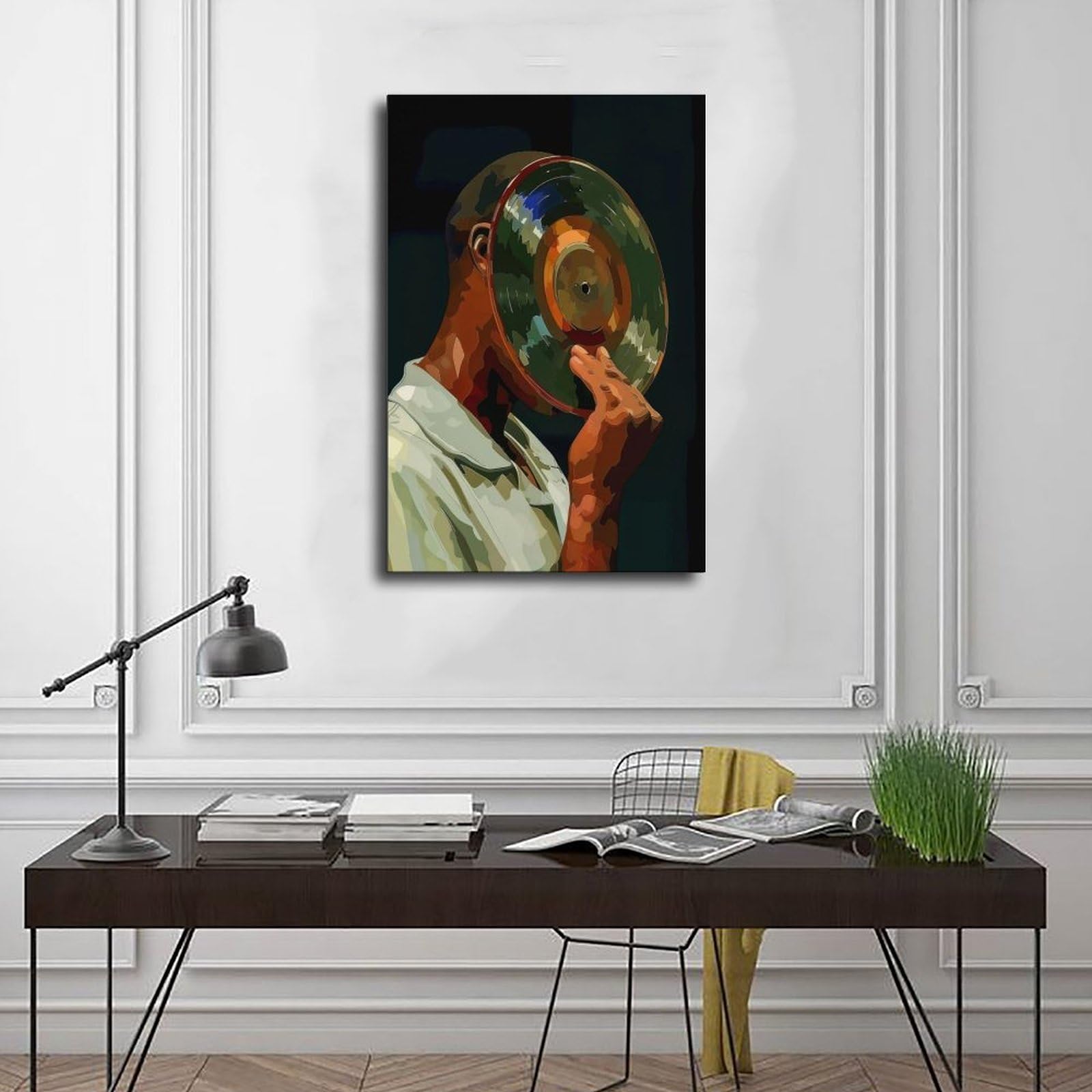 Poster con musica in vinile, decorazione artistica da parete per soggiorno, camera da letto, 60 x 90 cm