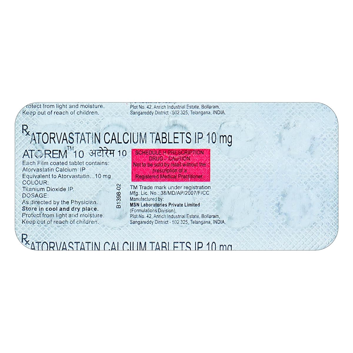 Atorem 10mg - Strip of 10 Tablets