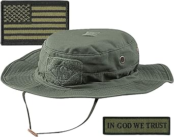 Gadsden and Culpeper Tactical Patches & Boonie Hat Bundle - Sand/Khaki