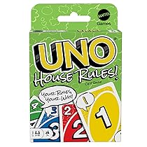 Mattel Games – UNO House Rules, versione innovativa dell’iconico gioco con carta “Cambia Gioco”, i giocatori possono inventare le proprie regole, giocattolo per bambini, 7+ anni, HRL31