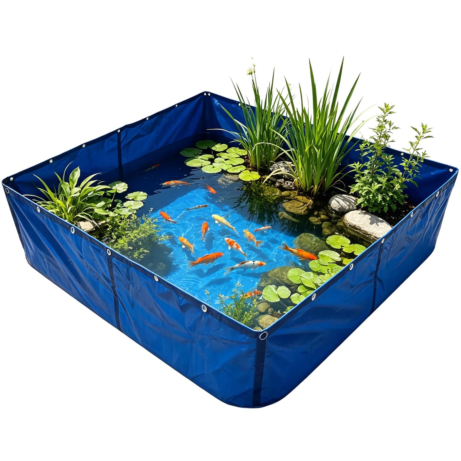 Étang à poissons en toile pliante PVC pour éviter les fuites et travaux