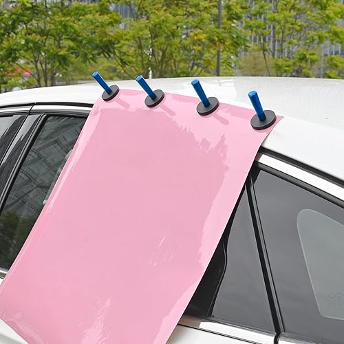 Miniatura 7 de EHDIS Imanes de vinilo para automóvil, soporte magnético de agarre negro, herramienta de tinte de ventana para vinilo de letreros, envoltura de