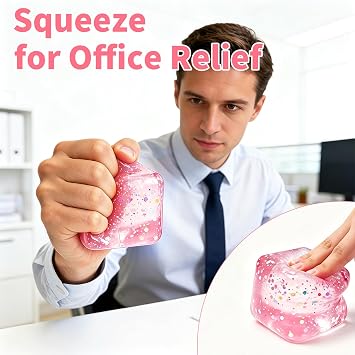 Stress Balls Fidget Toys, Stress Cube Slow Rising, Square Shape Squeeze Toy