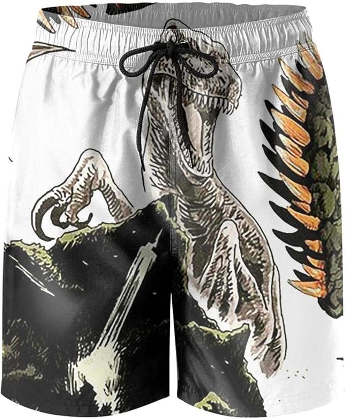 Mens Pants Premium Dinosaur World Cool Trunks Gym Beach IndoorShorts