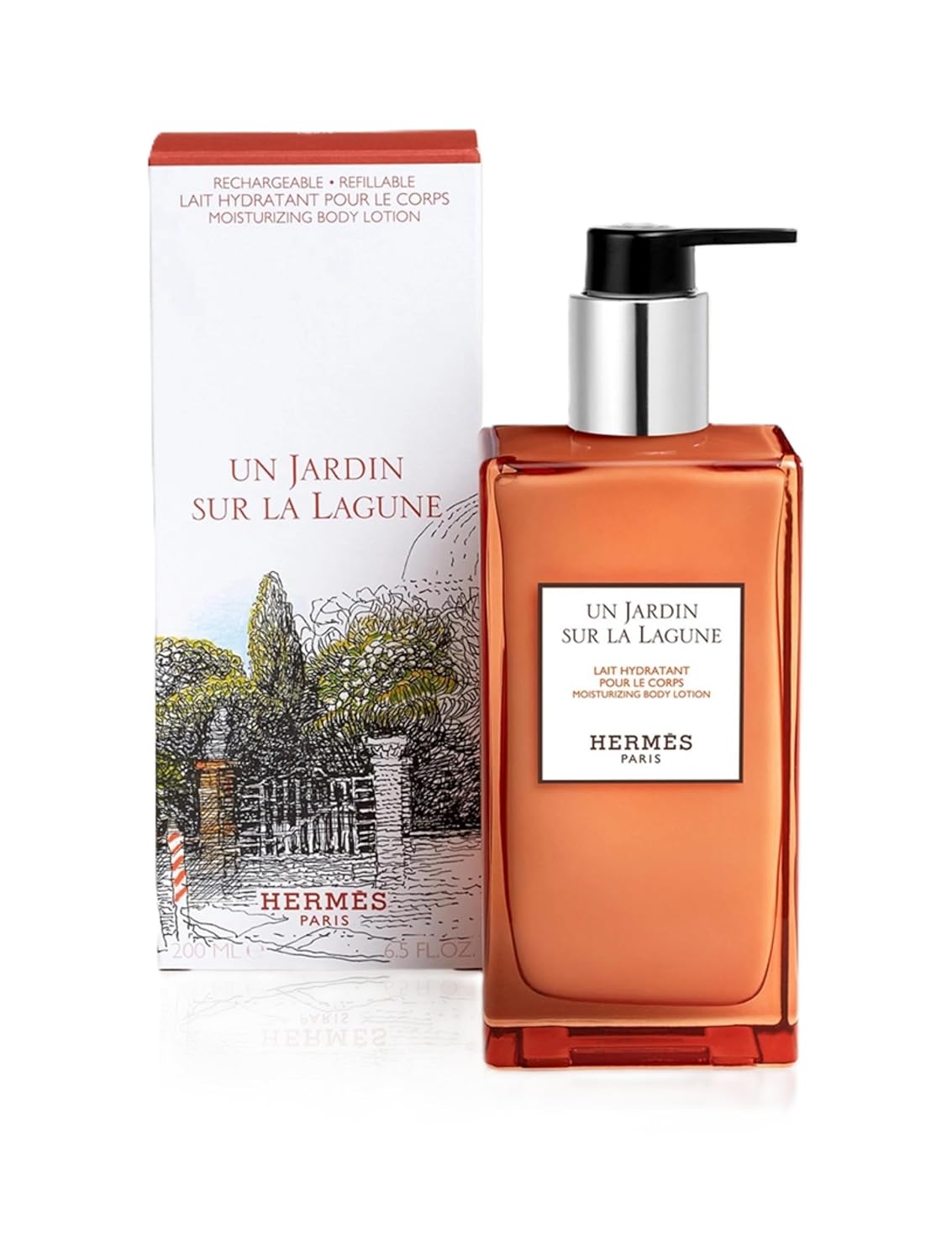 Hermes Un Jardin Sur La Lagune Moisturizing Body Lotion, 6.5 Unisex (Refillable) - Image 2
