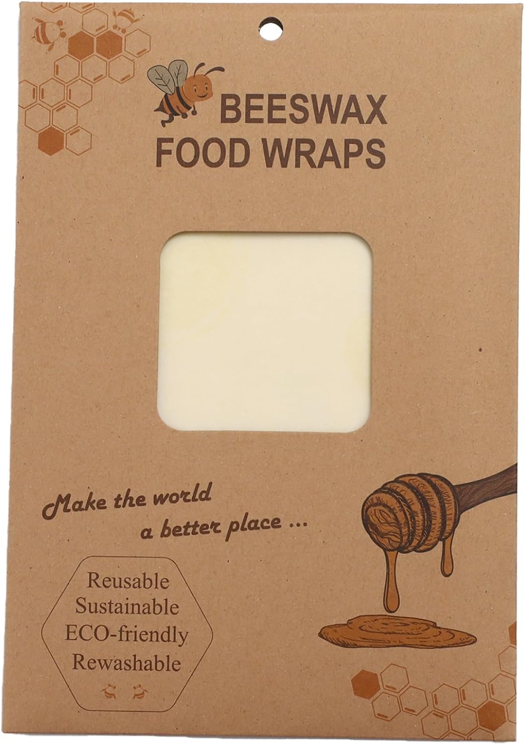 Bee's Wrap Beeswax Wraps for Food - Honeycomb Bread Wrap Sandwich Wraps & Bowl Covers Yellow Lemon One Size image 4