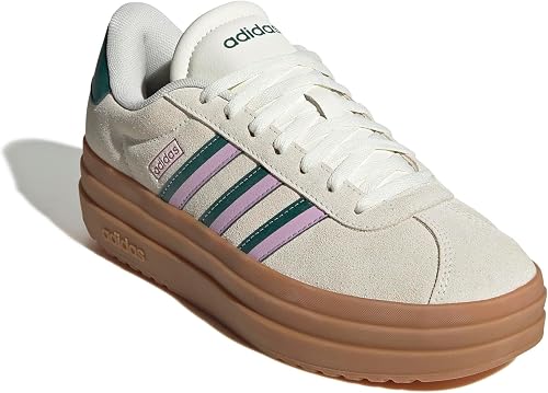 adidas Femme VL Court Bold Shoes, Off White/Collegiate Green/Bliss Lilac, 38 EU - 8