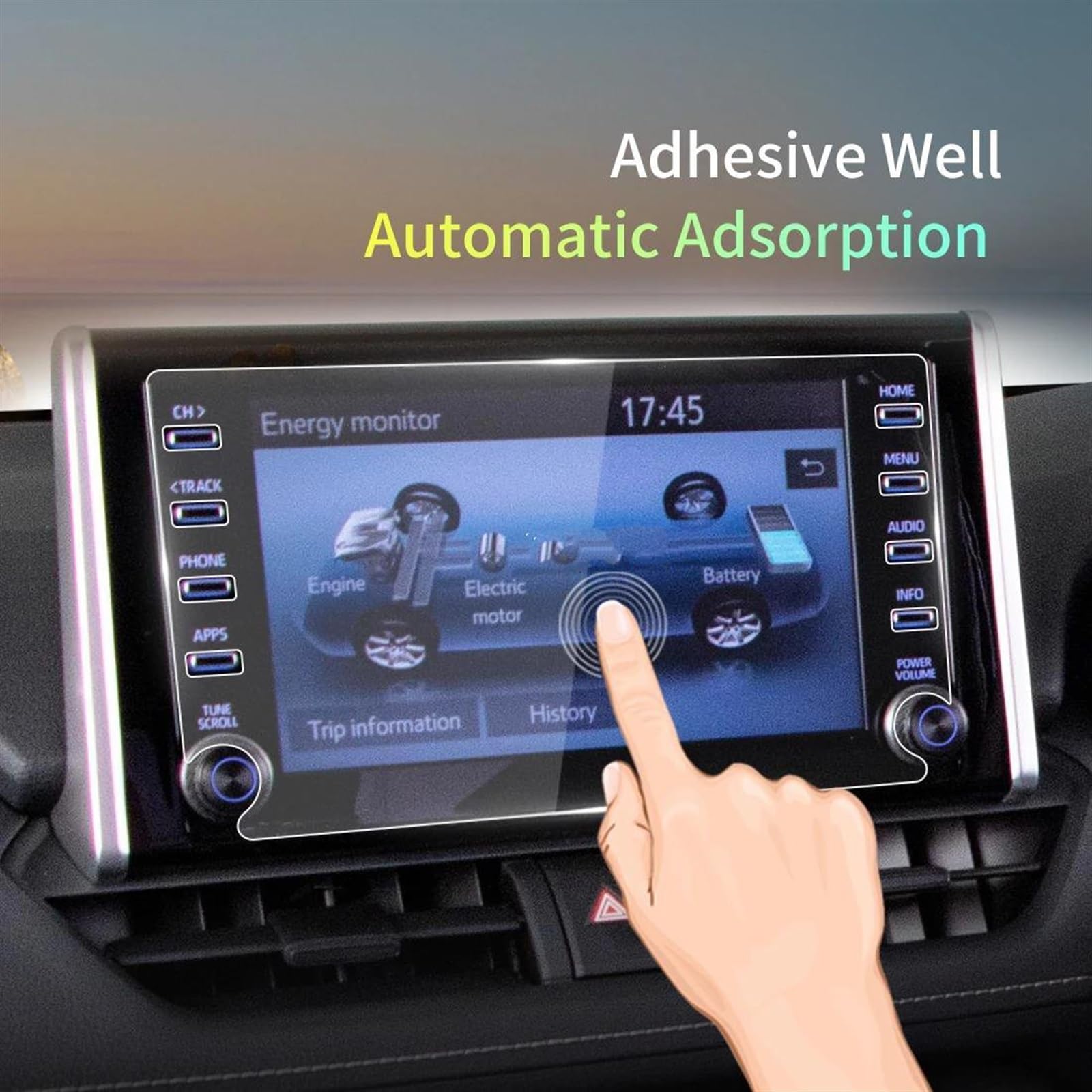 Ochraniacz ekranu ze szkła hartowanego Carplay Automoties do RAV4 2021