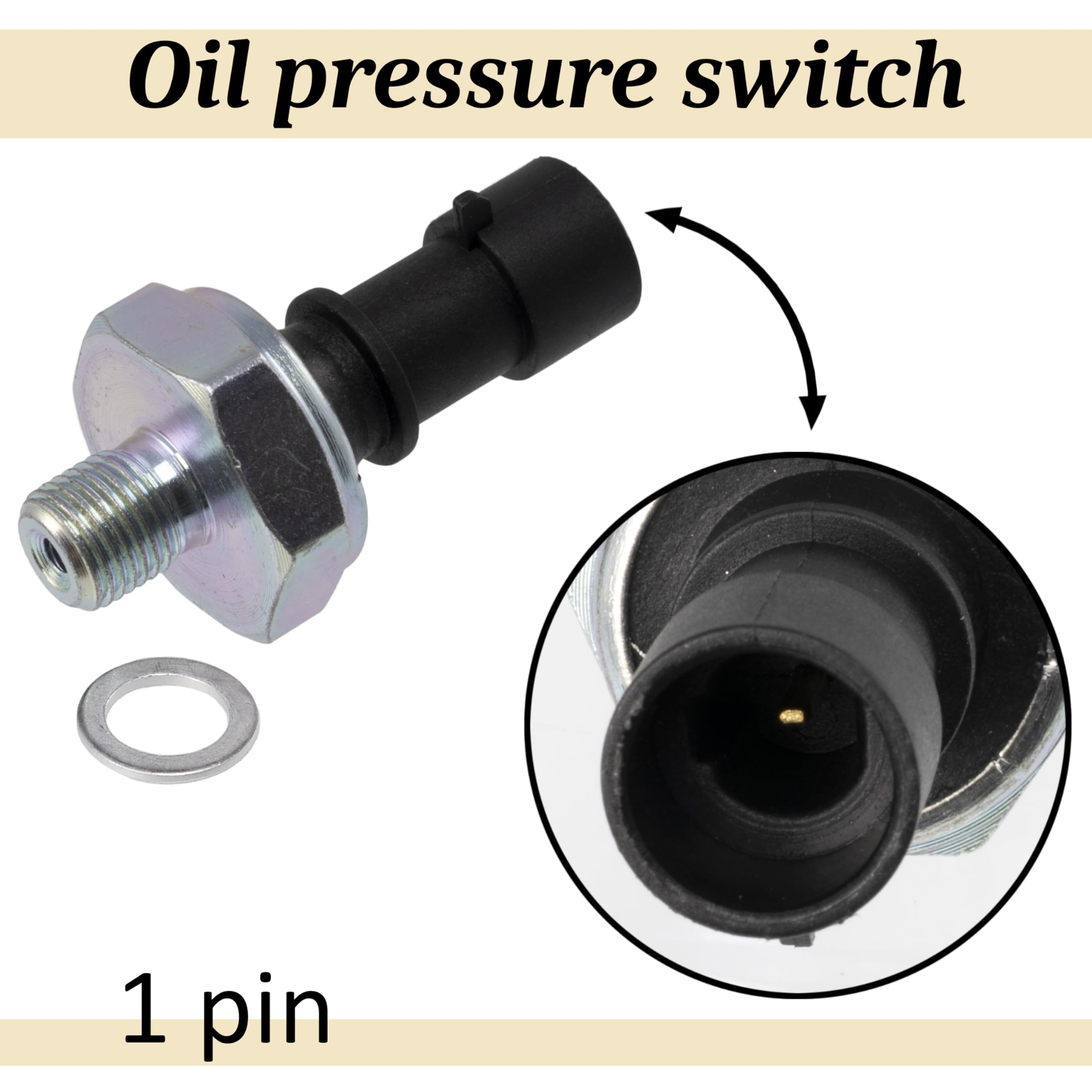AERZETIX - Sensore - Pressione olio - Compatibile con 1238696 90534902 55581588 55354325 1252573/55 1247680 93190643 - C40286
