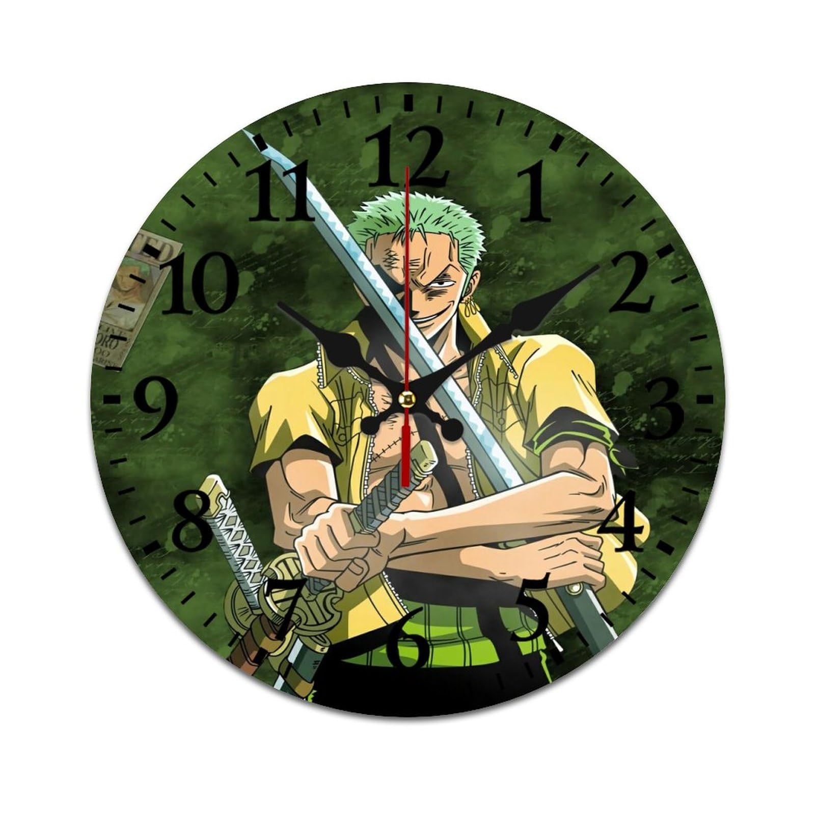 Amazon.co.jp: 掛け時計 ワンピース ONE PIECE ゾロ十郎 壁掛け時計 