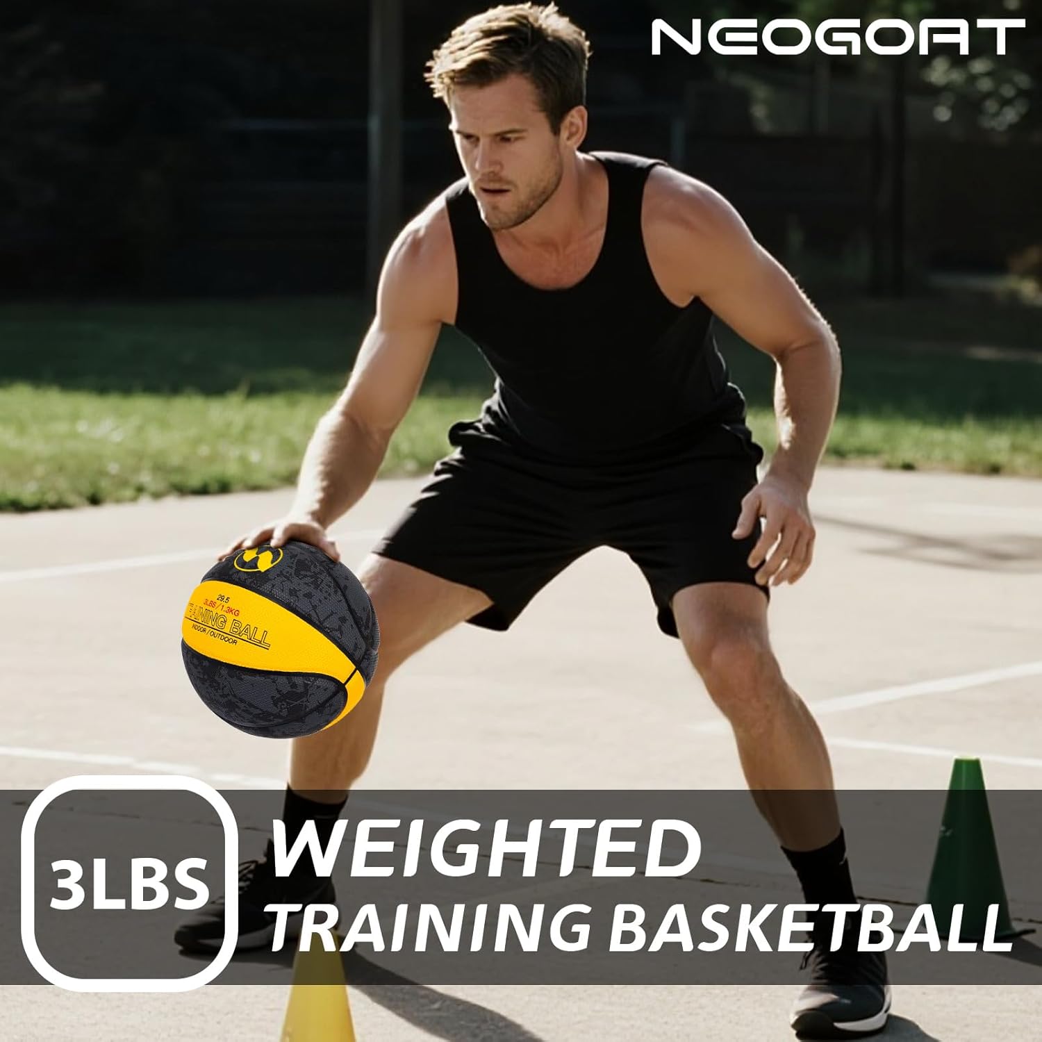 3LBS/2.2LBS 29.5"/28.5" Weighted Heavy Basketball Training Equipment for in& Outdoor Improving Handling Dribbling, Passing&Rebounding Skills Weighted Training Basketball(Deflated,Size 7/6)