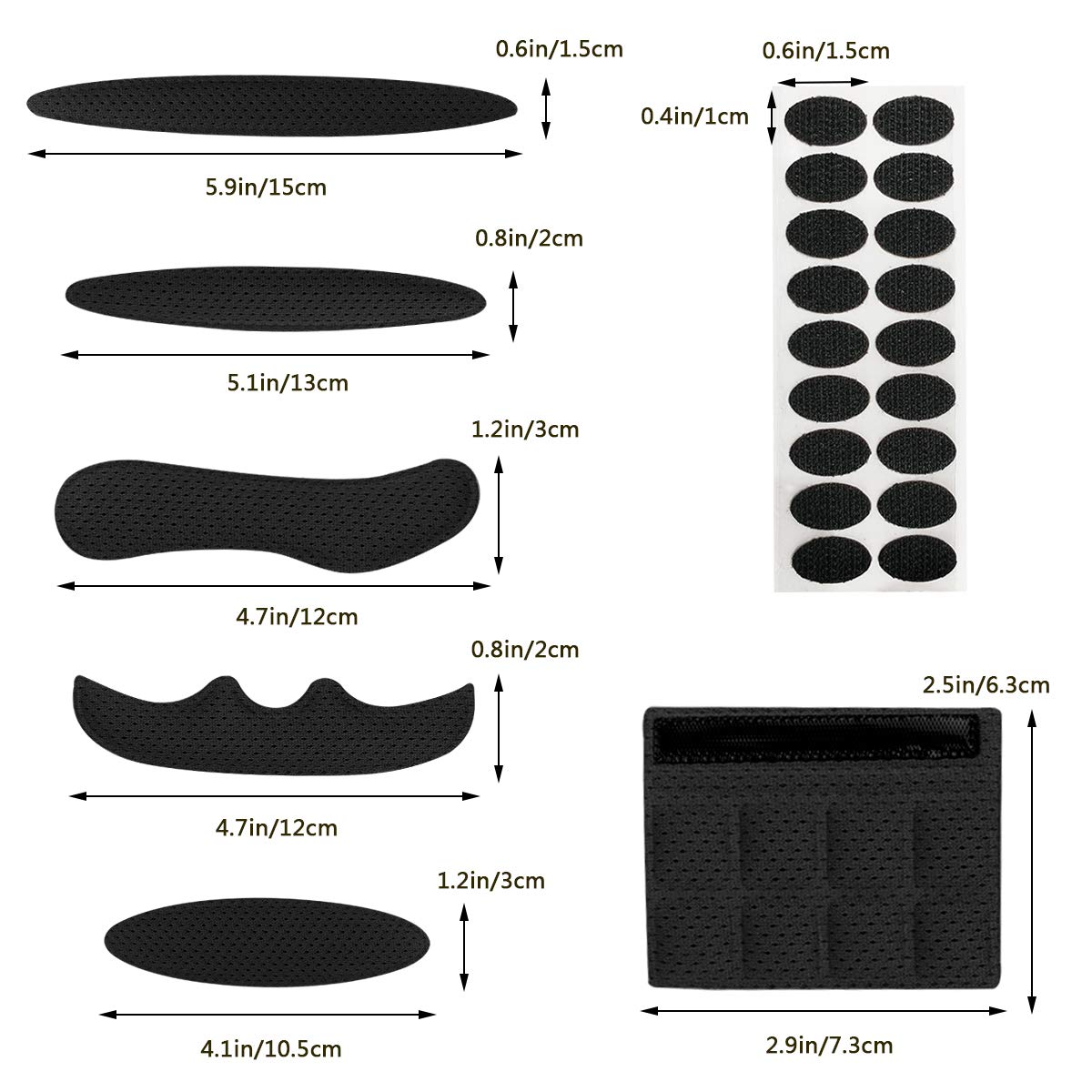 Amazon.com: Aoutacc Helmet Padding Kit, Bicycle Replacement Universal Foam  Pads Kits Set Mats for Bike Motorcycle Cycling Helmet Accessories (Black,  Set of 1) : Sports & Outdoors