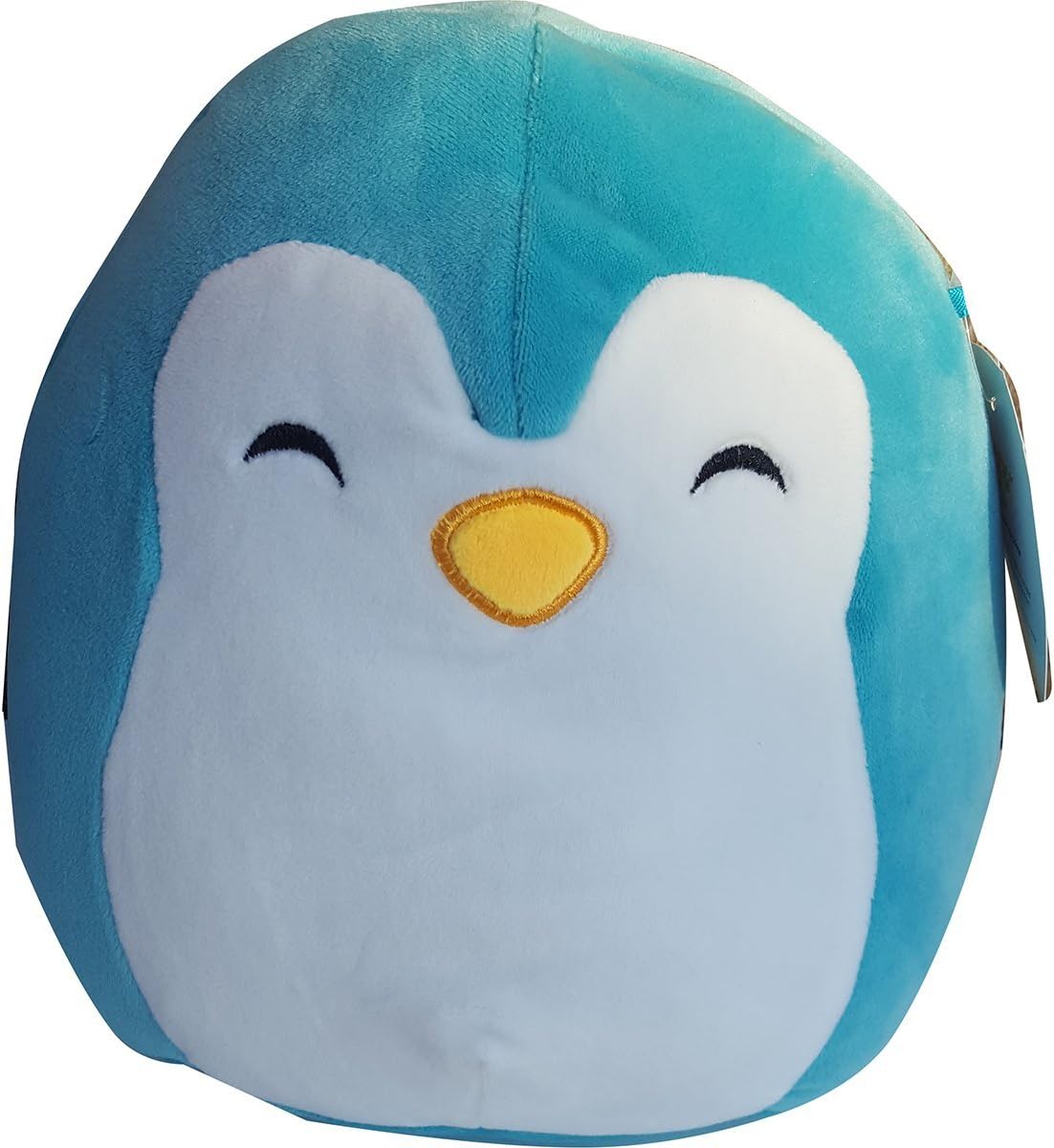 Squishmallow Kellytoy 8" Puff the Penguin Plush Toy Pillow, Turquoise