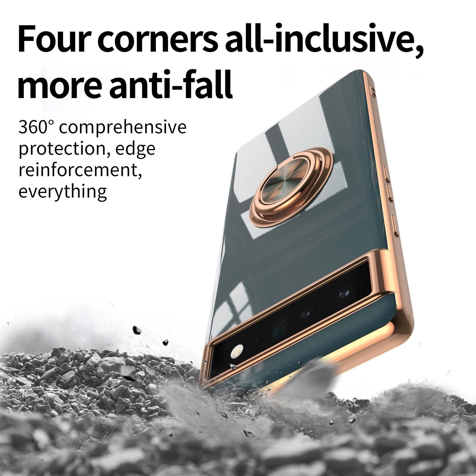 QIYIN Cover per Google Pixel 6a, Cabina Silicone Colorato Case Proteggi