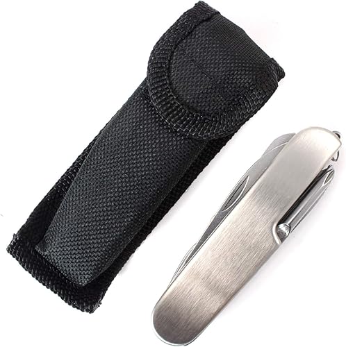 Miniatura 9 de Cuchillo de bolsillo EDC multiherramienta de acero inoxidable con bolsa de transporte