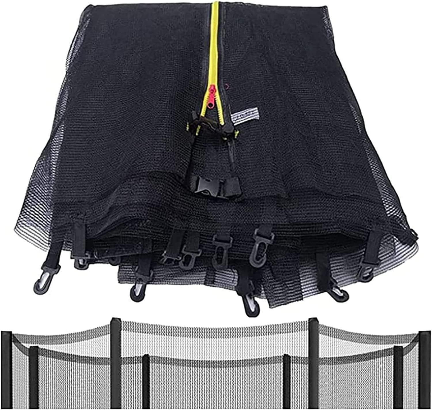 Trampolines & Accessories Trampoline Net Replacement Round Safety Enclosure Net Trampolines Protective Net Safety Net Cover Parts & Accessories (Size : 6FT3legs6pillar)