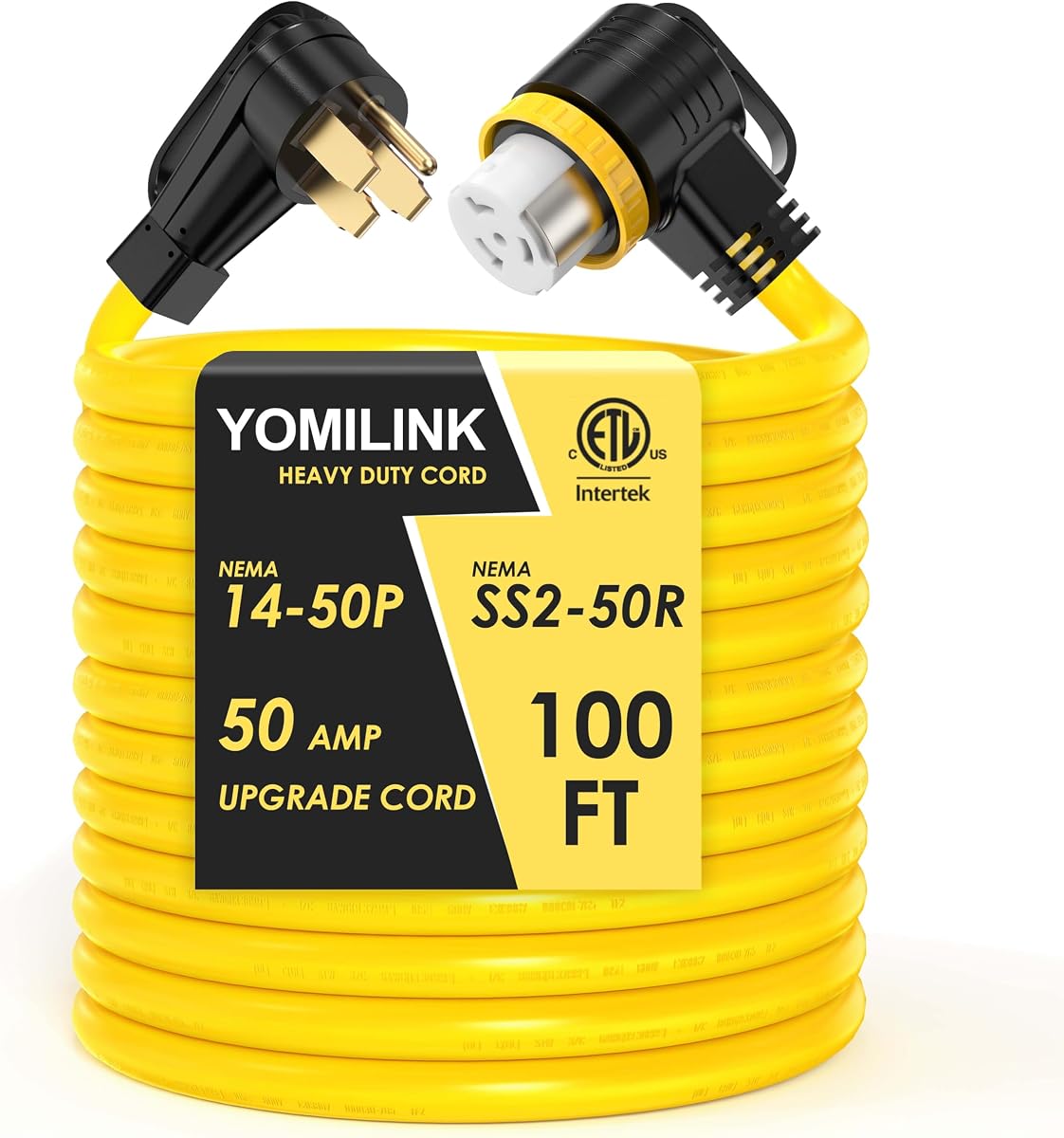 YOMILINK 100 Feet 50 Amp RV/Generator Cord