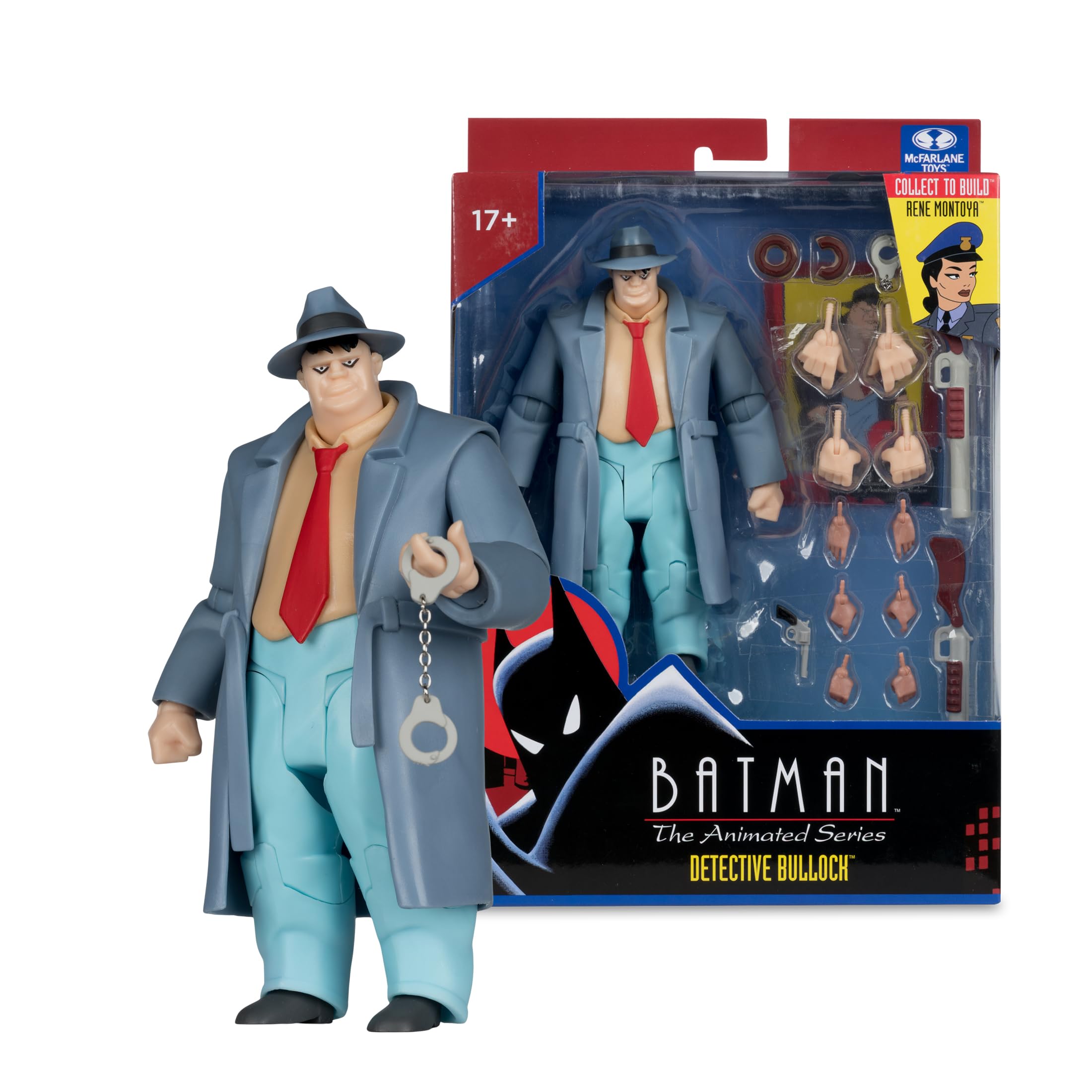 McFarlane DC Direct: Batman The Animated Series Figura de acción de 6 Pulgadas Build-A Wave 6 - Detective Harvey Bullock