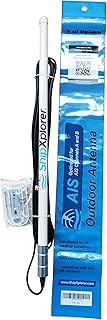 ShipXplorer AIS 162 MHz Antena exterior, color blanco
