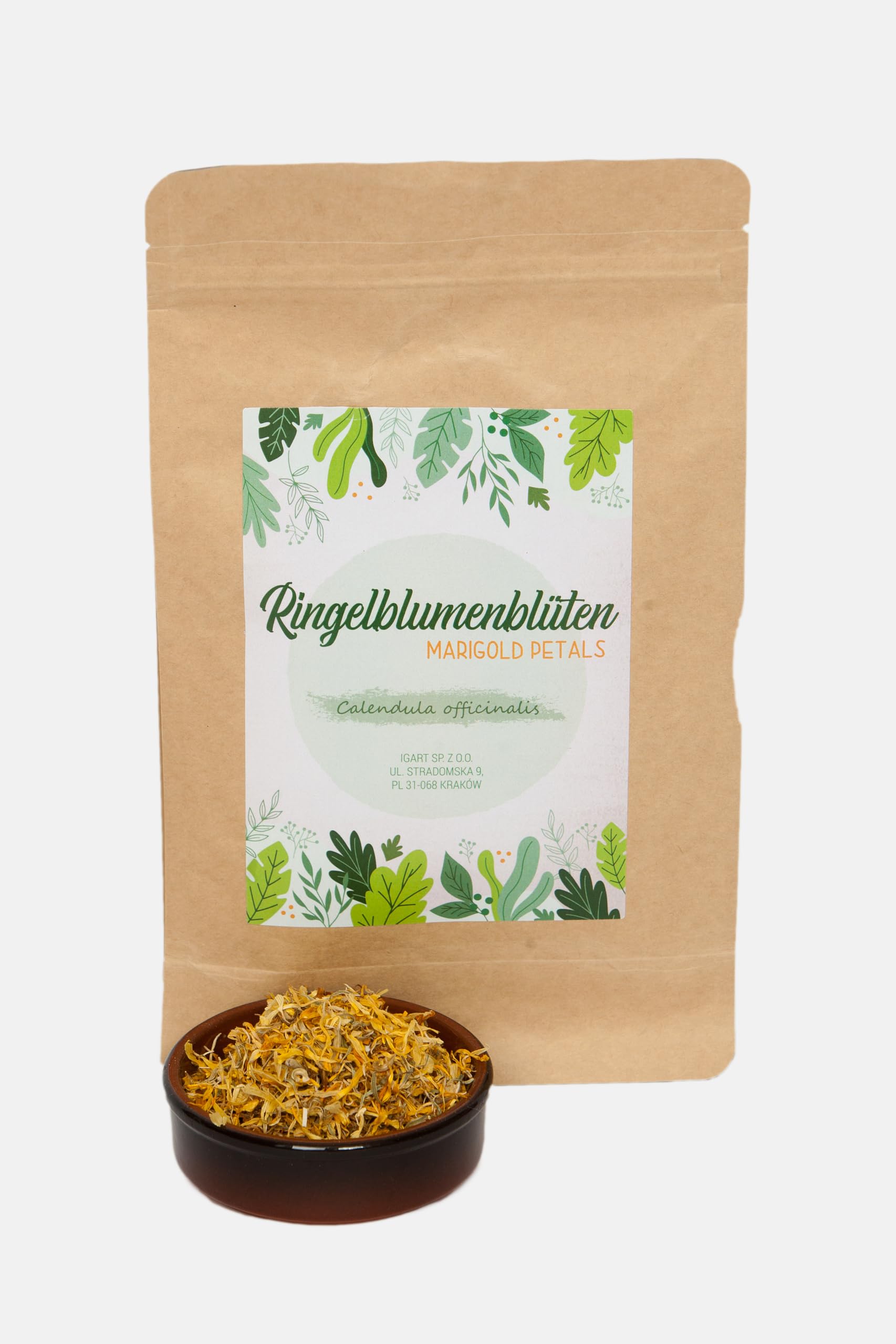 IGART Ringelblume 2000g 2kg, Ringelblumenblüten essbar, Tee, Ringelblumentee, Orange Calendula, Getrocknete Blüten, Calendula Officinalis, Kräutertee, Essblüten im Nachfüllpack