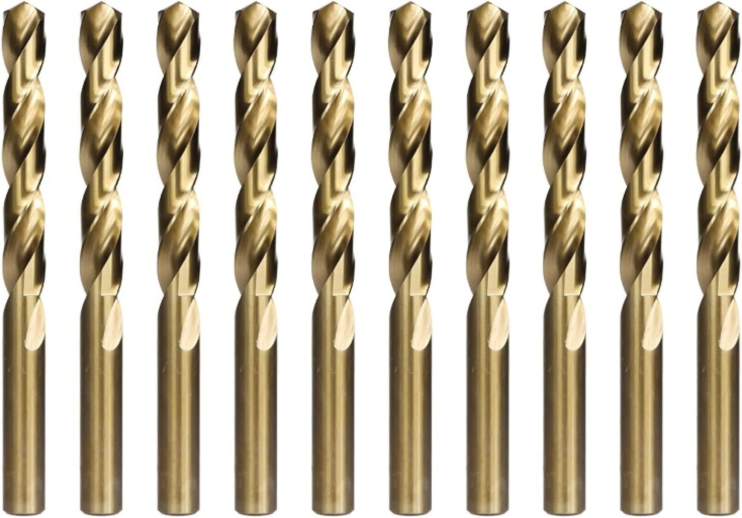 木/金属の穴カッターの動力工具のためのコバルトの上塗を施してあるねじれの穴あけ工具セット HSS M35 銃の穴あけ工具,10.5m