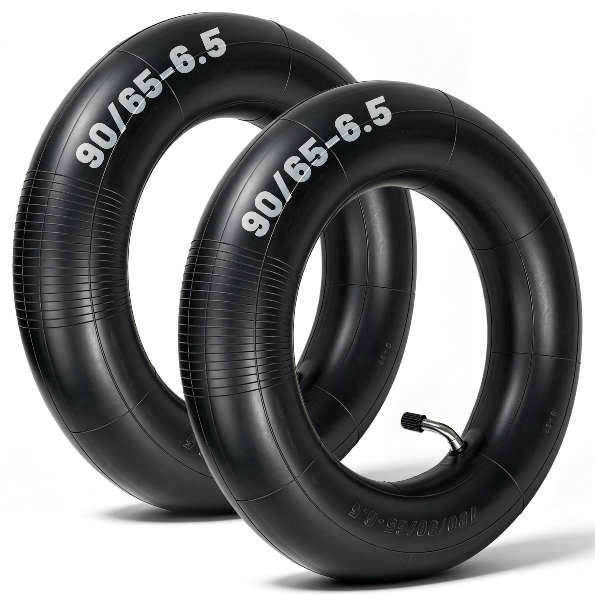GLDYTIMES 2pcs 90/65-6.5 Heavy Duty Inner Tube with 90-degree Bent Valve