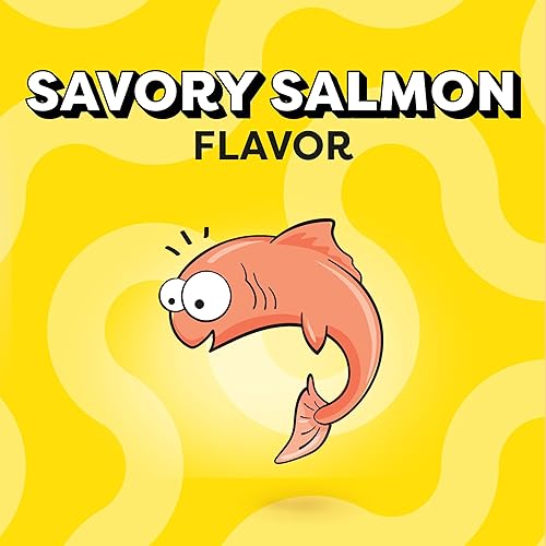 Miniatura 15 de TEMPTATIONS Jumbo Stuff Crunchy and Soft Cat Treats Savory Salmon Flavor, bolsa de 2.5 onzas (paquete de 12)