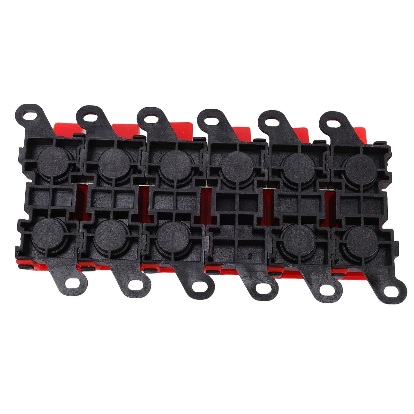 Porte-fusible à 6 Voies – Protection en Caoutchouc et en Acier Inoxydable, Conception compacte for Voitures et Bateaux, Bloc Automobile Marin Durable