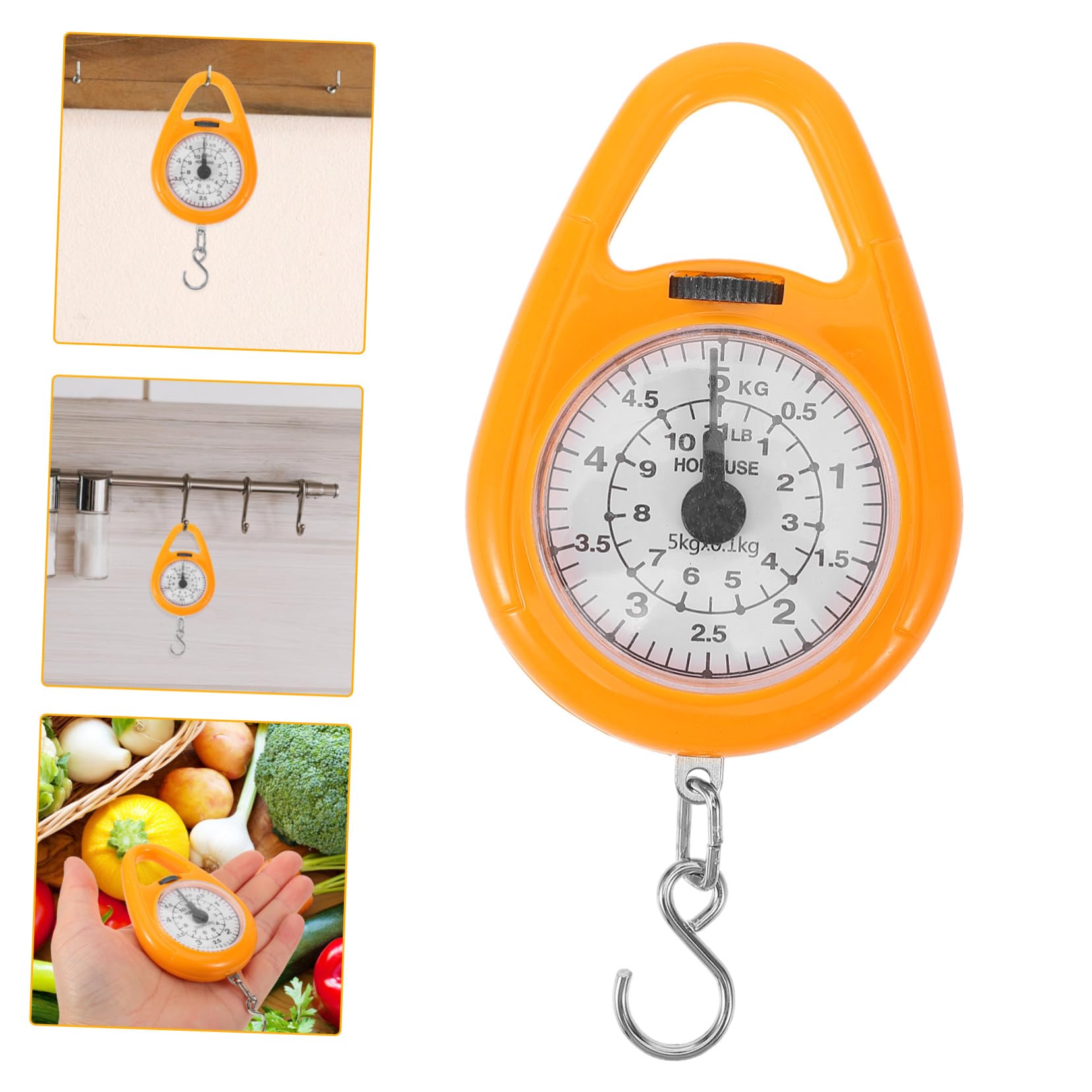 5 Uds Balanza De Resorte Báscula De Equipaje De Viaje Balanza De Pesca Báscula De Baño Maleta Digital Báscula De Primavera Báscula De Pesca Portátil Báscula Colgante Digital