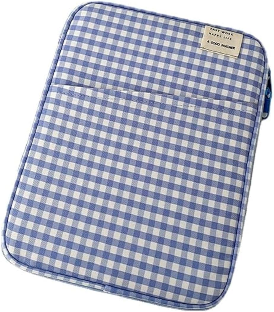 11-13Inch Cute Puffy Laptop Sleeve Fairycore Carrying Laptop Bag Cover Kawaii Tablet Liner Pouch Cottagecore Office Accessories (11inch,Red)