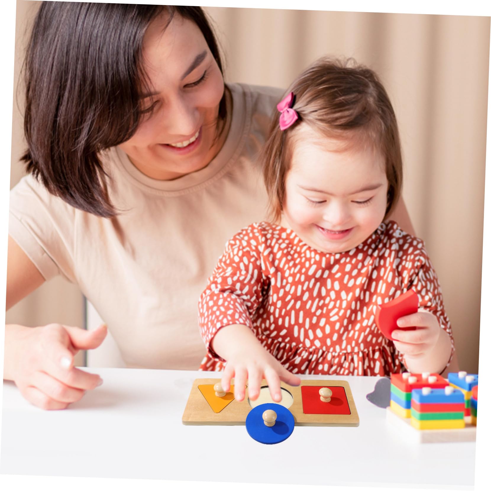 2 Juegos Juguetes Montessori para Bebés Año Caja de Madera para Monedas y Tableros de Puzzles Geométricos Educativos y Sensoriales para Desarrollo Infantil