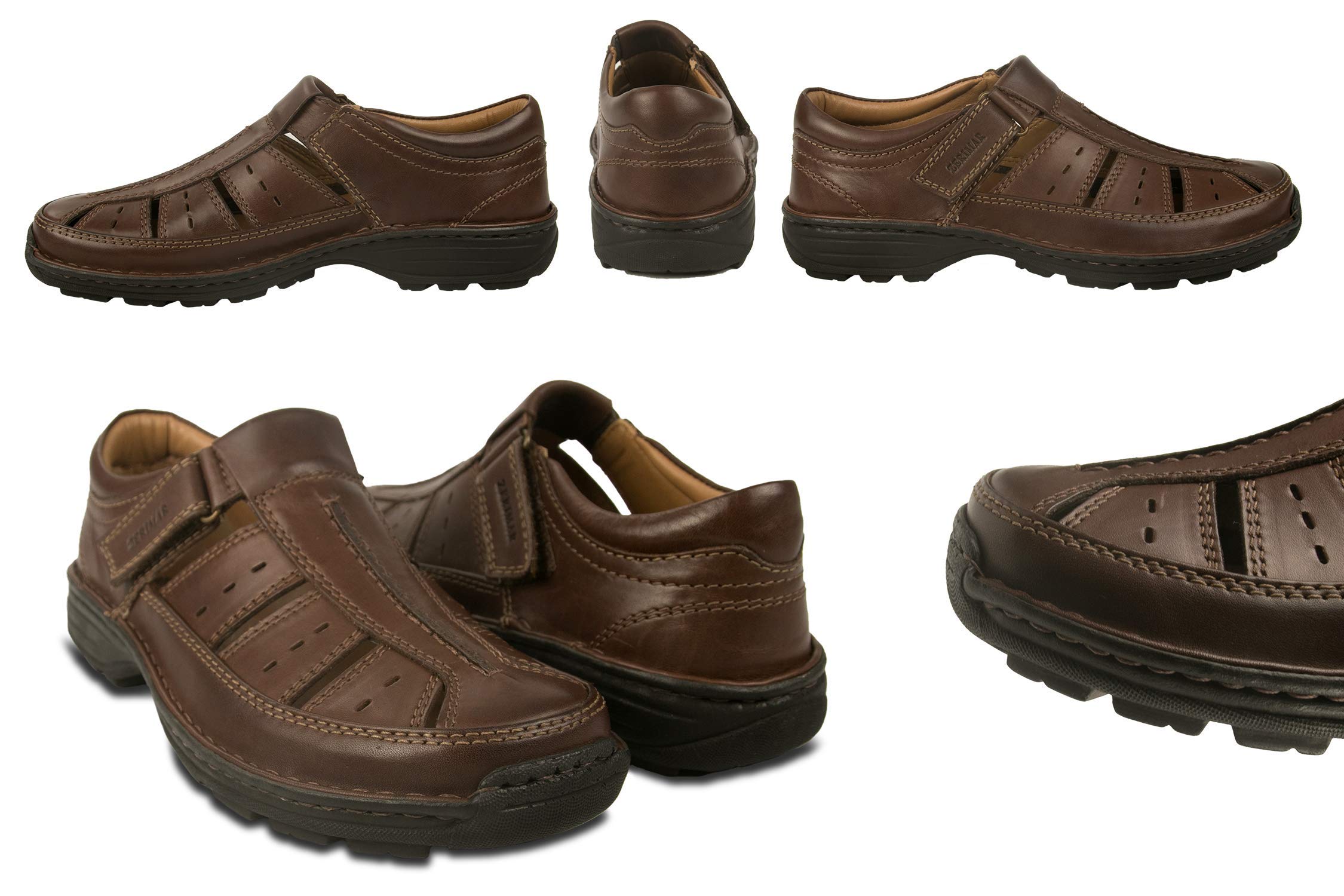 Zerimar Sandalias Hombre | Sandalias Trekking Hombre | Sandalias Hombre Senderismo | Sandalias Hombre Cuero | Sandalias Hombre Verano