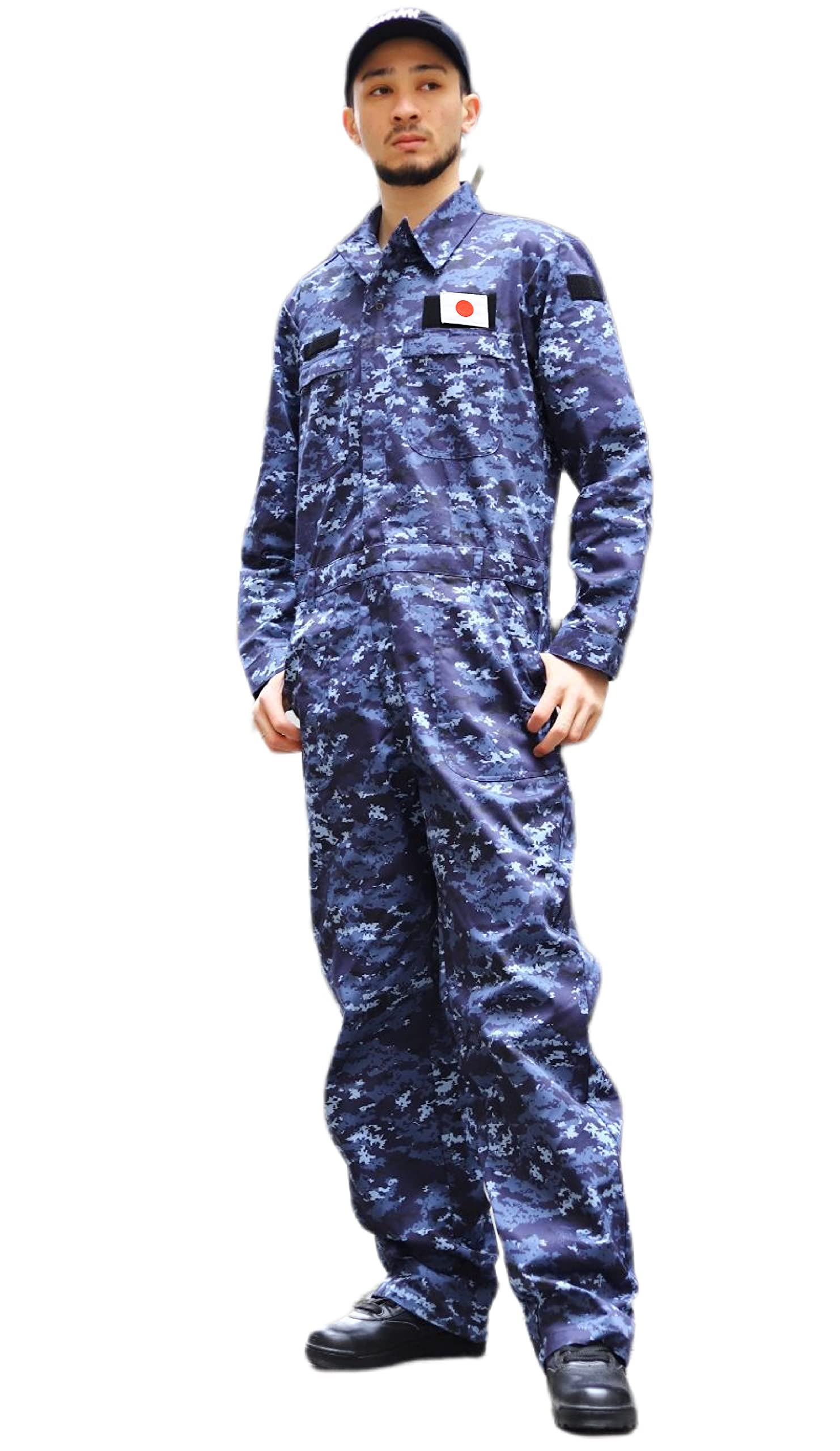 護衛艦かが　乗員カバーオール　つなぎ服　海上自衛隊　パンフレット付き　見学セット 護衛艦かが 乗員カバーオール つなぎ服 海上自衛隊 パンフレット