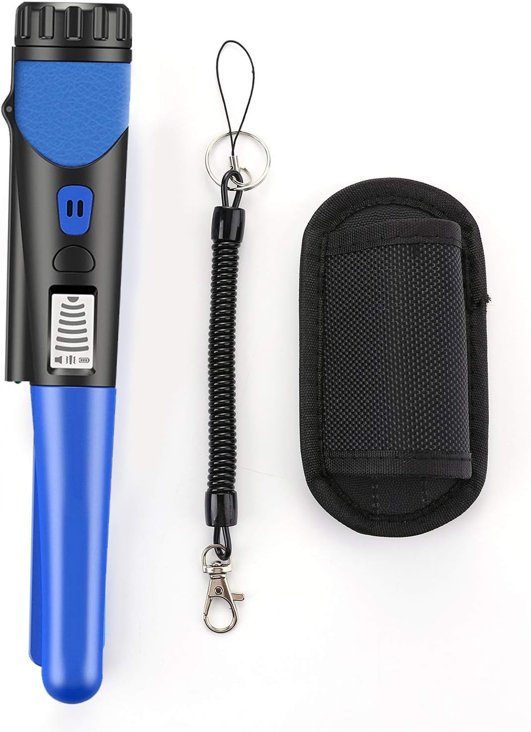 MANTFX Gold Metal Detector, Portable Metal Detector GP Pointer Probe, Hand Held Pinpointer Detectors Wand for Locating Gold Coin (Blue)