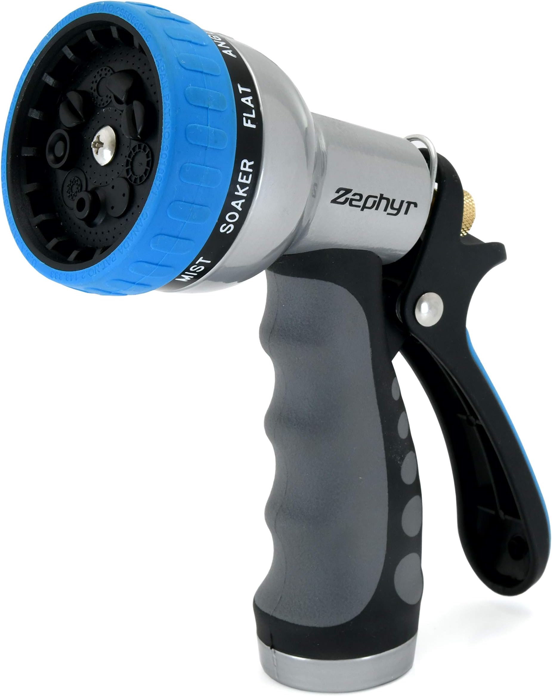 Zephyr 9-mode High-Performance Water Spray Gun, Silver