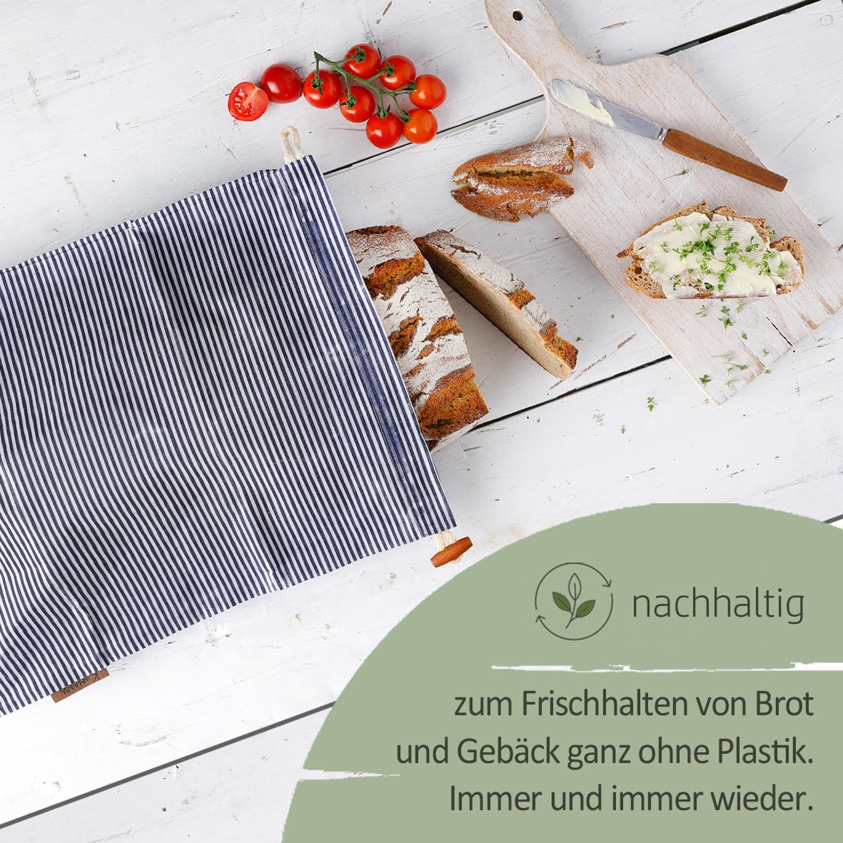 Kumanu | Lingette en cire d'abeille bio - Sac à pain KRÜMELKARL | H 35cm x L 29cm | avec fond et fermeture | conservation naturelle et sans plastique | fabriqué à la main au Tyrol (Rétro)