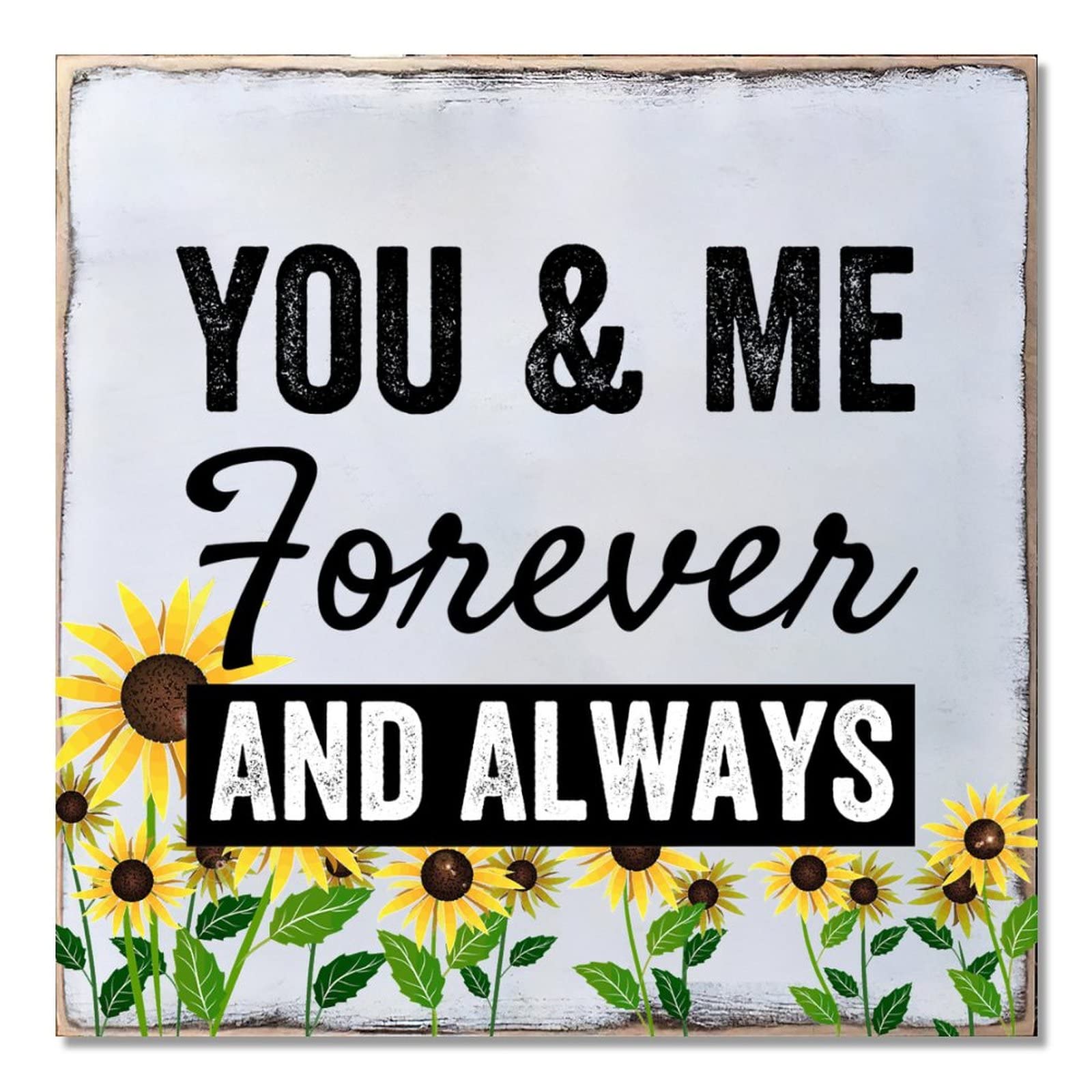 Plaque murale en bois You And Me cadeau idéal mariage et crémaillère