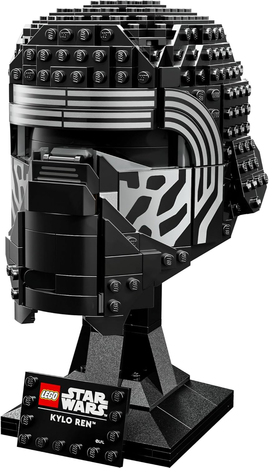 LEGO Star Wars Kylo Ren Helmet 75415 – 529 Pieces, Collectible Display Model with Nameplate | 10th Anniversary of The Force Awakens | Gift for Adults