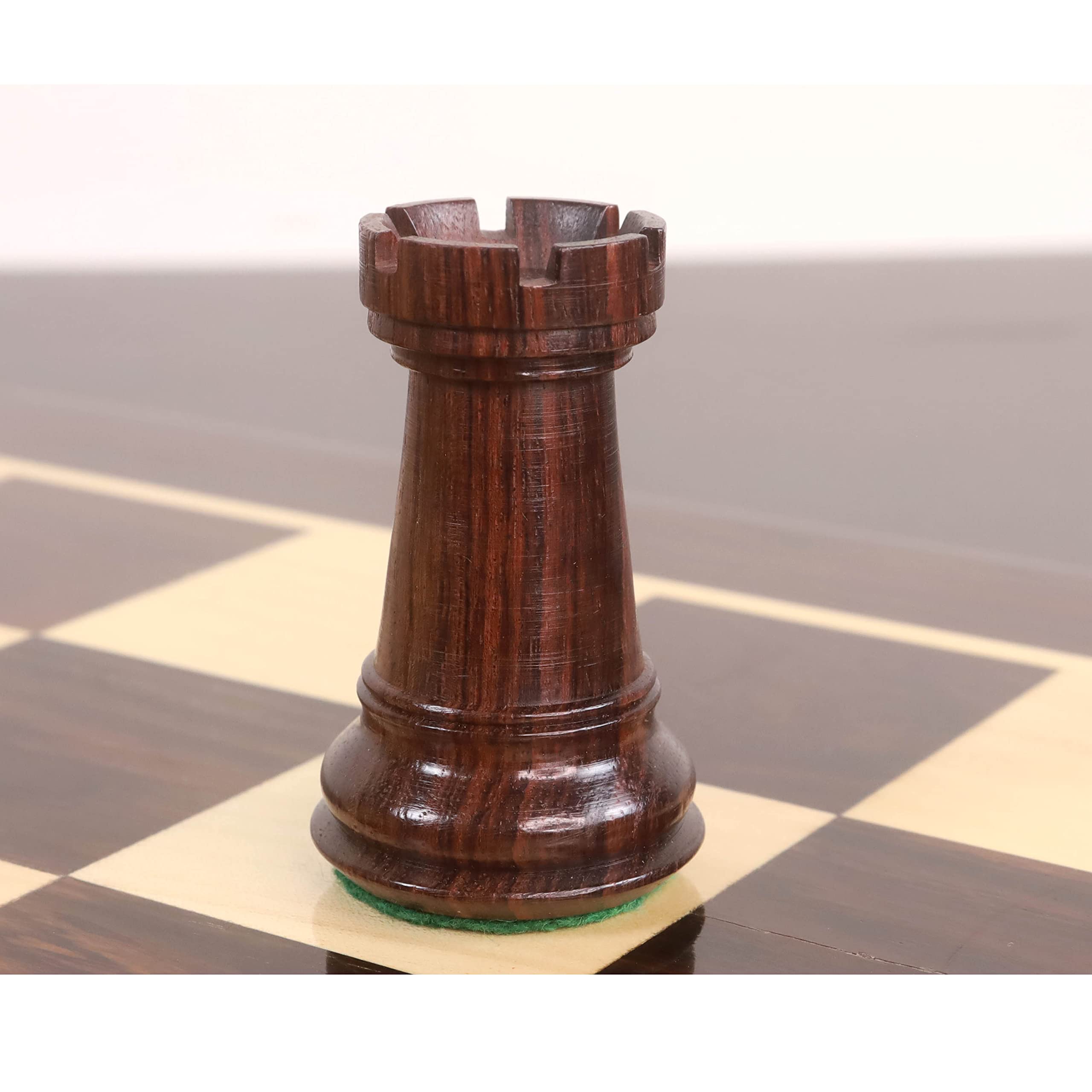 RoyalChessMall - Set di pezzi di scacchi eleganti da 10,2 cm, in legno di rosa a triplo peso