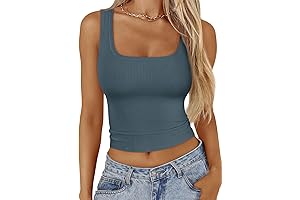 Womens Square Neck Ribbed Tank Tops: Essential Summer Style