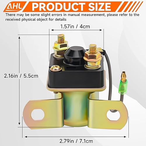 Miniatura 5 de AHL Relé solenoide de arranque para Polaris Trail Blazer 250 1990-2003 ATV