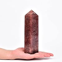 Vista 125 de JIC Gem Extra Large Rare Dendritic Jade Crystal Tower Natural Quartz Crystal Tower Point Wand Large Crystals and Stone Energy Crystal Wand Home