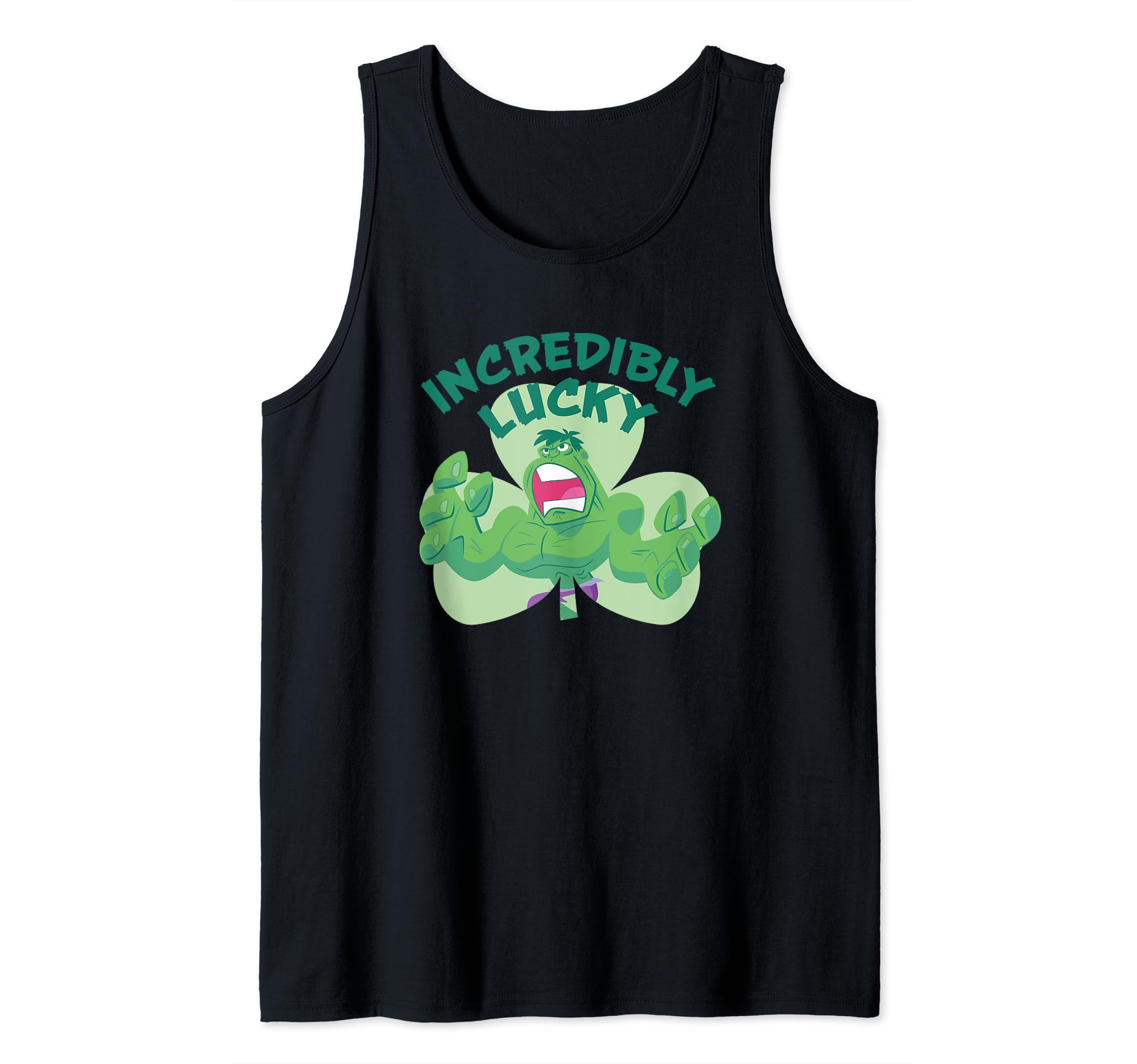 Débardeur vert Hulk Marvel avec trèfle de la chance - 2