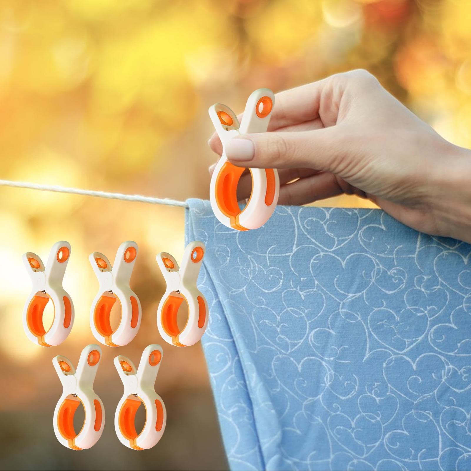 8 Clip Per Asciugamano Da Spiaggia - Grandi, Con Molla E Cuscinetti In Silicone, Apertura Fino A 7,6 Cm, Per Sedie A Sdraio