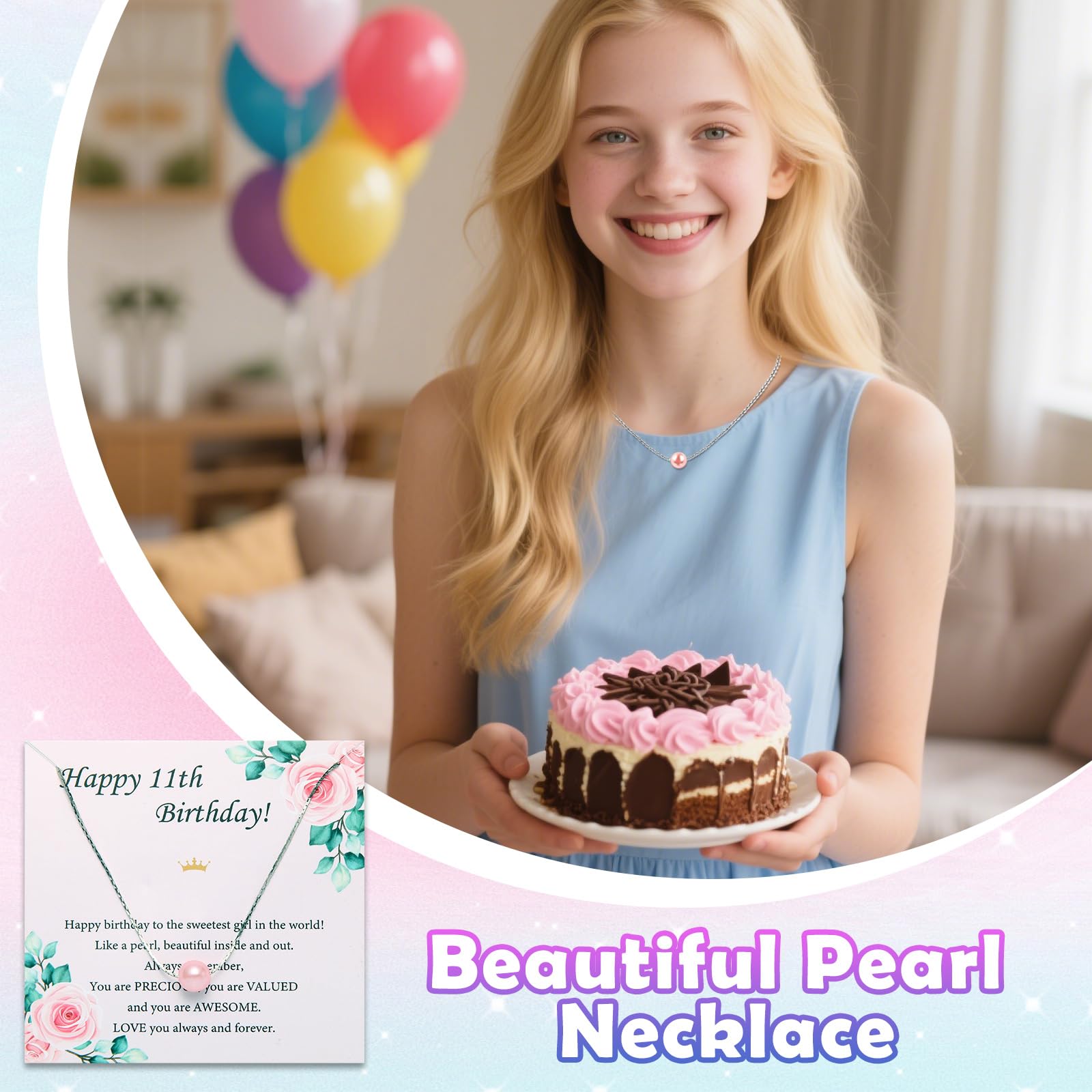 Regalo per bambina di 11 anni, set regalo unico per 11° compleanno, idea regalo per 11° compleanno per ragazze, figlia, nipote, sorella, nipote