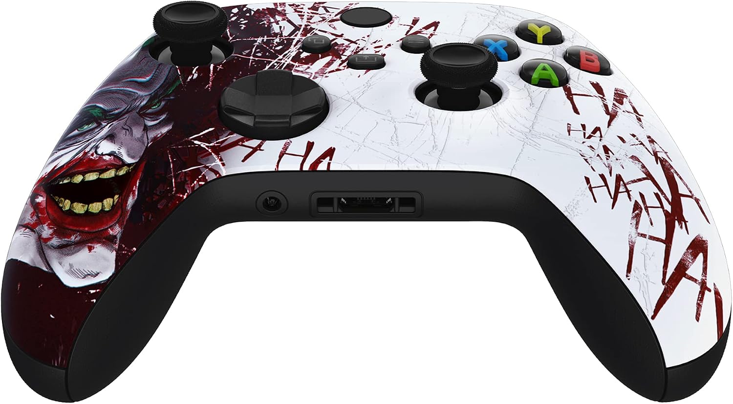 eXtremeRate Replacement Shell for Xbox Series X|S Controller, Unleash Your Style - Clown Hahaha Custom Skin Front Housing Faceplate for Xbox Core Controller Wireless