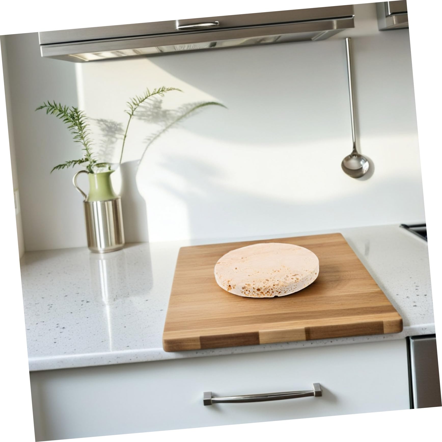 Gatuida 4pezzi Sottobicchieri Rotondi in Pietra di Sottobicchieri Antiscivolo per Bevande per Matrimoni Cucina e Uffici per Proteggere Superfici e Aggiungere Eleganza