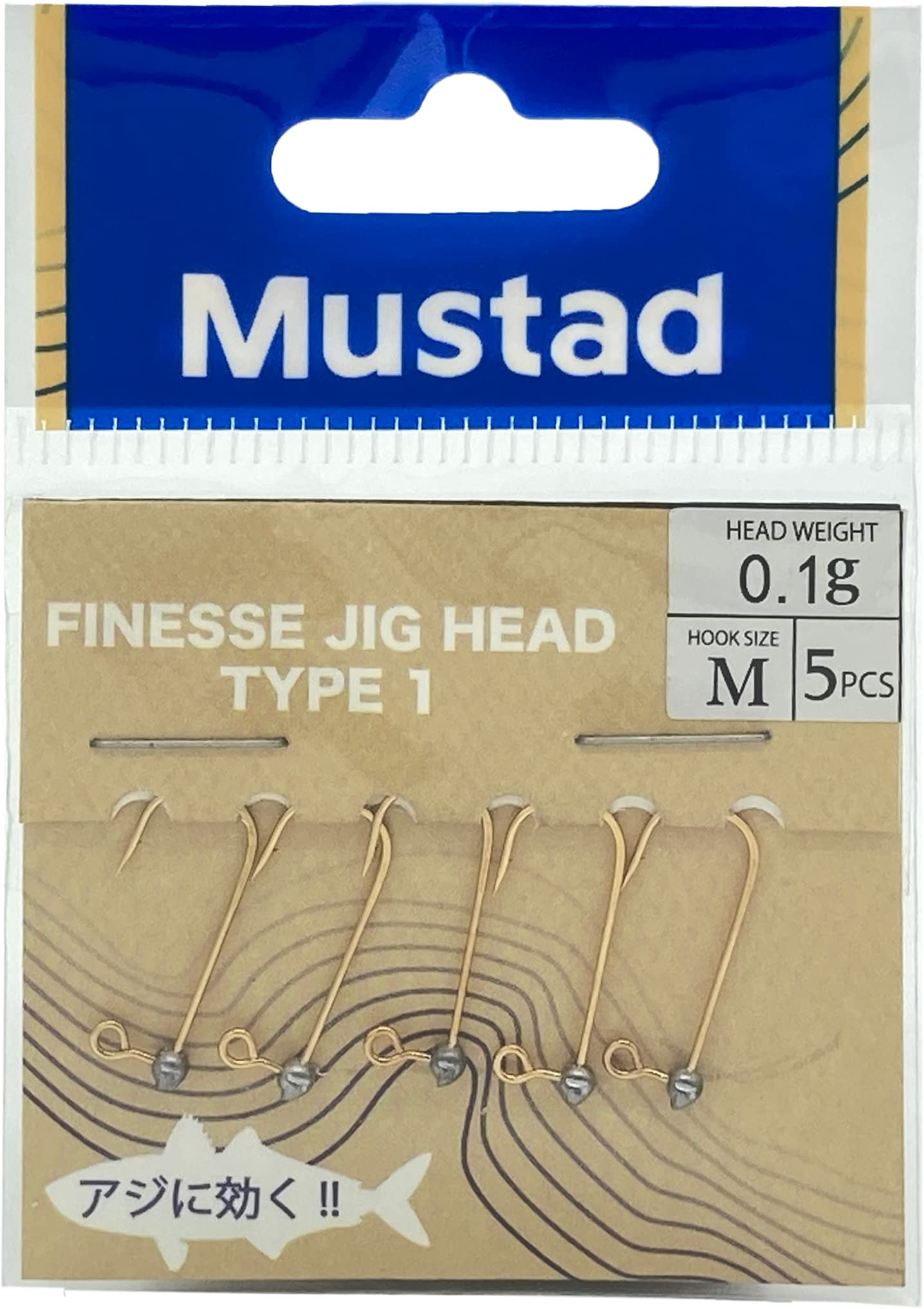 Amazon | マスタッド(Mustad) フィネスジグヘッド タイプ1 M-0.1
