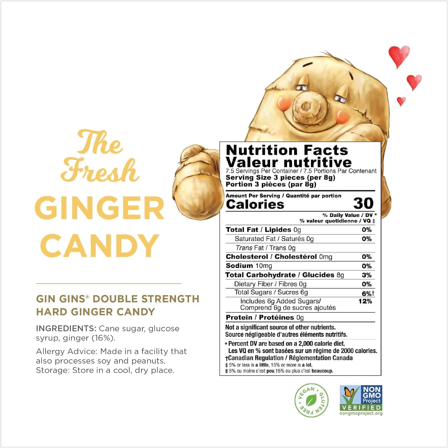 The Ginger People Hard Ginger Candy In Box, Gluten Free, 4.5 Ounces (Pack of 2) image 4