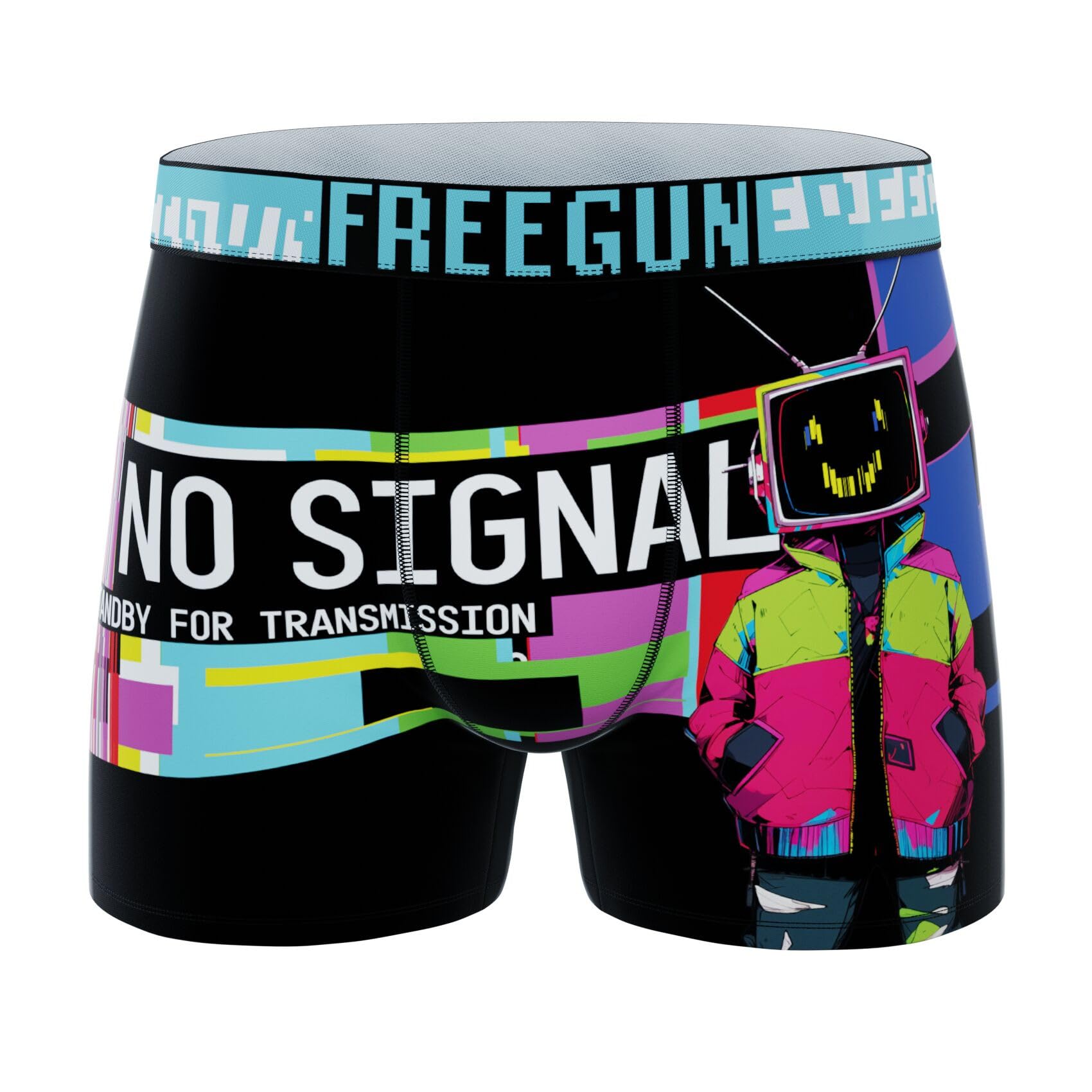 FREEGUN Boxer Hombre, Calzoncillos Hombre Paisaje, Suave y Transpirable (Juego de 4)